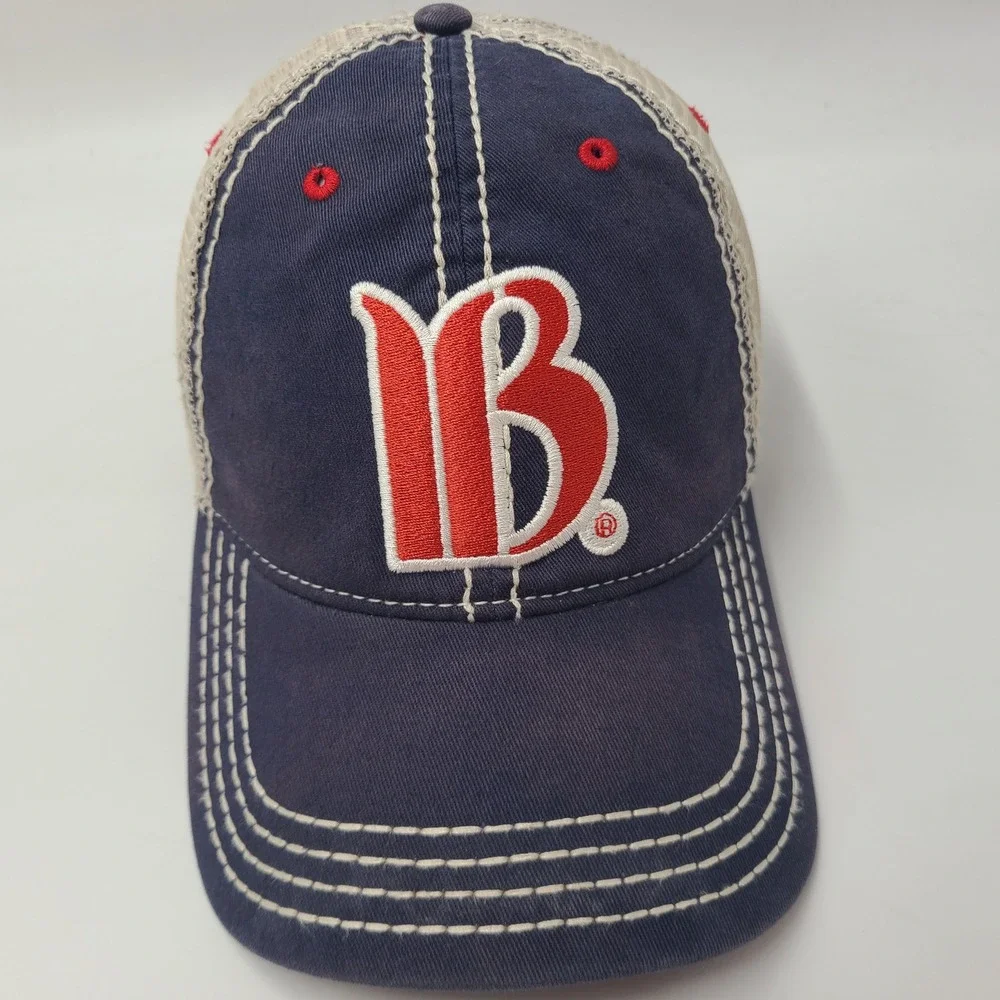 Breckenridge Hat Adjustable Trucker Mesh Blue Beige Red Colorado Breck Ski Men